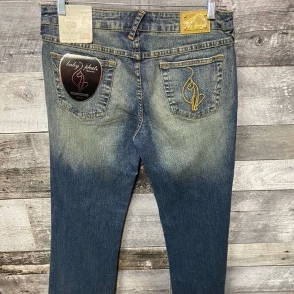 **NWT** Baby Phat Jeans - Size: 11 In: 33.5 Straight Leg - Picture 3 of 7